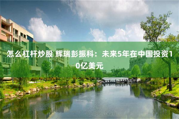 怎么杠杆炒股 辉瑞彭振科：未来5年在中国投资10亿美元