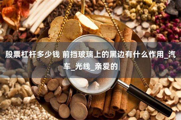 股票杠杆多少钱 前挡玻璃上的黑边有什么作用_汽车_光线_亲爱的