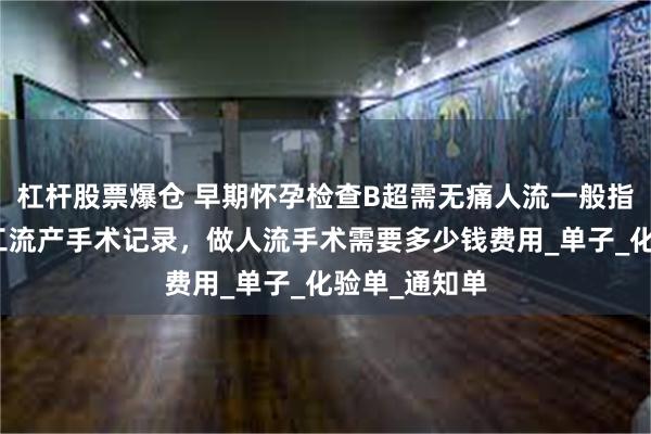 杠杆股票爆仓 早期怀孕检查B超需无痛人流一般指的是无痛人工流产手术记录，做人流手术需要多少钱费用_单子_化验单_通知单